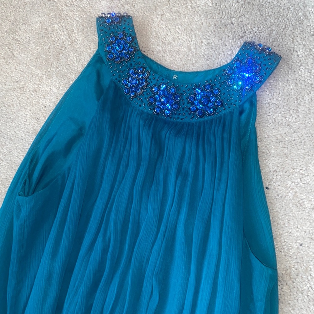 Stunning teal JCrew Collection Gown